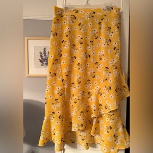 Floral Yellow Skirt